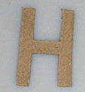 Paper Shape letter H - Klik op de afbeelding om het venster te sluiten