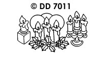 DD7011 Kerst kaarsen 1/2/3 stuks zilver