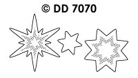 DD7070 Kerst schitterende sterren zilver - Klik op de afbeelding om het venster te sluiten