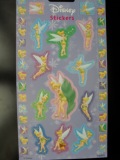 fra0870 Disney Tinkerbell Glitter stickers klein / groot