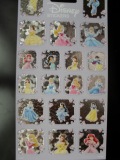 fra0881 Disney Princess Holografische stickers 19 stuks