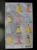 fra401 Disney Princess Glitter stickers 12 stuks
