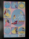 fra879 Disney Princess Glitter stickers 9 stuks - Klik op de afbeelding om het venster te sluiten