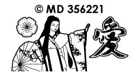 MD356221 Geisha's transparant/zilver - Klik op de afbeelding om het venster te sluiten