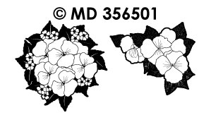 MD356501 Bloemen transparant/goud