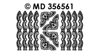 MD356561 Randen / Hoeken transparant/zilver - Klik op de afbeelding om het venster te sluiten