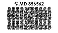 MD356562 Hoeken / Randen wit/goud
