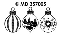 MD357005 Kerstballen 35 stuks wit / goud