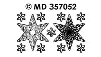 MD357052 Kerststerren assortiment 3 goud