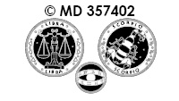 MD357402 Horoscoop transparant/zilver