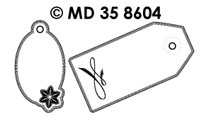 MD358604 Labels transparant/zilver