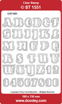 ST1551 alfabet/cijfers