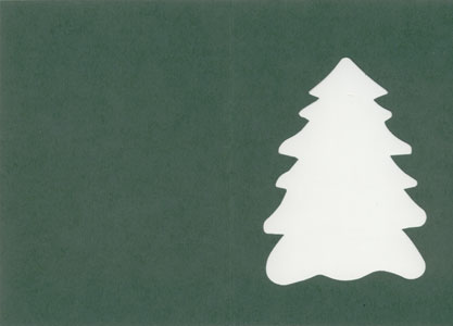 TP 135 / 25 Kerstboom groen met envelop