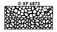 XP6873 Mozaïek Rand transparant/goud