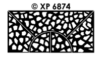 XP6874 Mozaïek Hoek transparant/goud