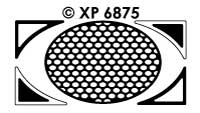 XP6875 Mozaïek Ovaal paars/goud