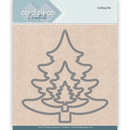 Card Deco Essentials CDECD0026 Snijmal Kerstbomen - Klik op de afbeelding om het venster te sluiten