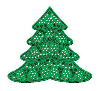 CL Doilymal DL 144 Elegant Evergreen Christmas Tree