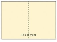 Kaart dubbel 16.8 X 11.6 cm
