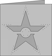 rk 350/21 Borduurkaart ster** - Klik op de afbeelding om het venster te sluiten