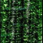Chenille / Pijpenragers Glitter lengte 50 cm groen 8 mm