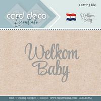 Card Deco Essentials CDECD0059 Snijmal Welkom Baby