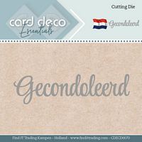Card Deco Essentials CDECD0070 Snijmal Gecondoleerd