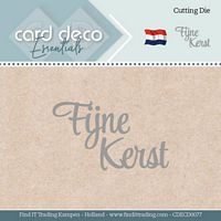 Card Deco Essentials CDECD0077 Snijmal Fijne Kerst