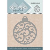 Card Deco Essentials CDEMINI10020 Snijmal Kerstbal