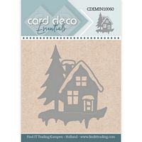Card Deco Essentials CDEMINI10060 Snijmal Winter Huisje
