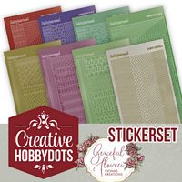 Creative Hobbydots boekje 23 Graceful Flowers Sticker set