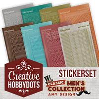 Creative Hobbydots boekje 24 Classic Men's Collection Sticker se
