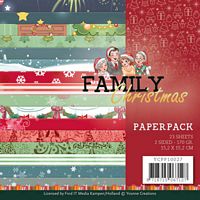 Yvonne creations YCPP10027 Paperpack Family Christmas