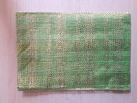Deco Wrap 009 groen gaas met gouden draden