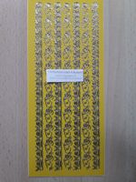 F0416 Pasen randen geel / goud - Klik op de afbeelding om het venster te sluiten