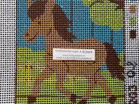 Bedrukt Stramien 42 paard 12 x 16 cm OP=OP - Klik op de afbeelding om het venster te sluiten