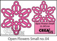 Crealies Open Flowers snijmal / stans no 04 klein - Klik op de afbeelding om het venster te sluiten