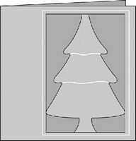rk 271/21 vierkante kaart kerstboom #