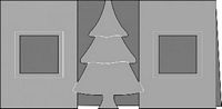 rk 246/26 kabinet-kaart kerstboom vierkant*