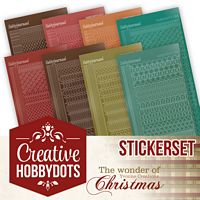 Creative Hobbydots boekje 30 The wonder of Christma Sticker set