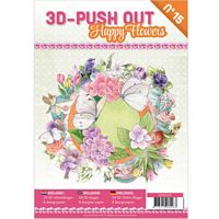 3D Push out Book 15 Happy Flowers
