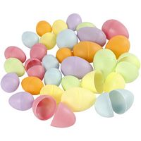 Plastic eieren pastelkleuren 4.5 cm assortiment