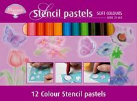 Stencil pastels/Sjabloneerkrijt code 21461