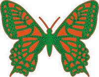 CL Doilymal DL 119 Exotic Butterfly Xtra Large - Klik op de afbeelding om het venster te sluiten