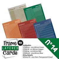 Frame layered Cards boek LC4K10014 stickerset