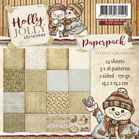 Yvonne creations YCPP10010 Paperpack Holly Jolly Christmas
